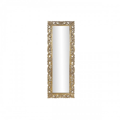 Sienas spogulis DKD Home Decor 60 x 3,5 x 180 cm Stikls Bronza Mango koks image 1