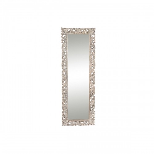 Настенное зеркало DKD Home Decor 60 x 3,5 x 180 cm Стеклянный Натуральный Белый Древесина манго Шинный полировщик Маринованный image 1
