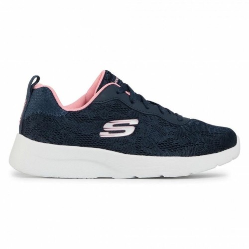 Женские спортивные кроссовки Skechers Floral Mesh Lace Up W Тёмно Синий image 1