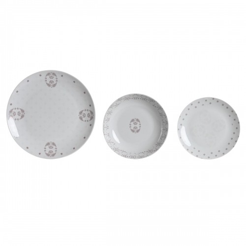 Набор посуды DKD Home Decor Фарфор Розовый Белый 27 x 27 x 3 cm 18 Предметы image 1