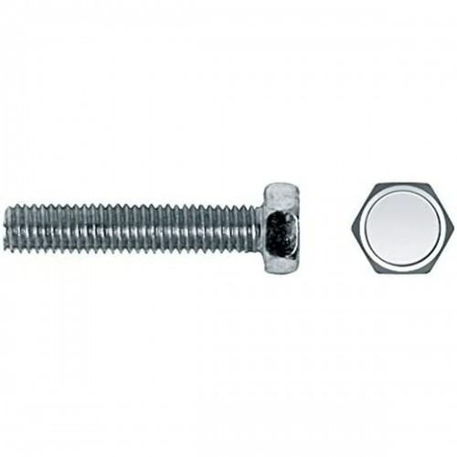 Box of screws CELO DIN 933 Metric screw thread M8 x 25 mm Hexagonal Galvanised (100 Units) image 1