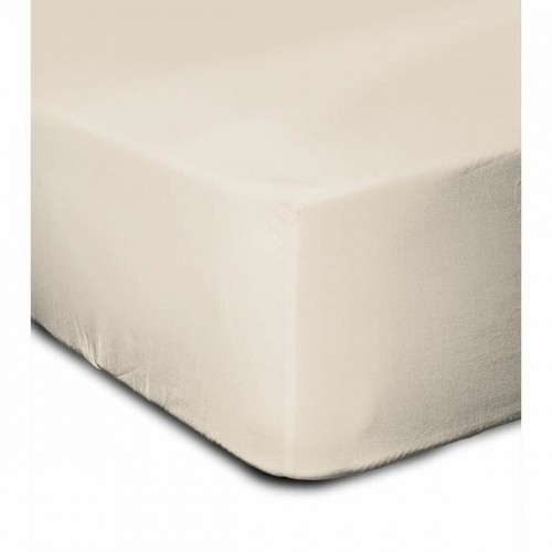 Fitted sheet Lovely Home Beige 90 x 190 cm image 1