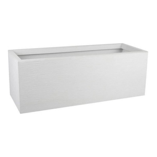 Planter EDA Graphit Up Rectangular White 79,5 x 29,5 x 29,5 cm image 1