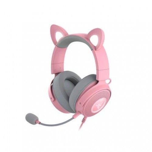 Razer Wired, Over-Ear, Quartz, Gaming Headset, Kraken V2 Pro, Kitty Edition image 1