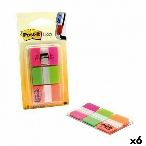Set of Sticky Notes Post-it Index Multicolour 25 x 38 mm (6 Units) image 1
