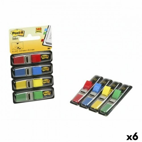 Set of Sticky Notes Post-it 683-4 Multicolour 12 x 43,1 mm (6 Units) image 1