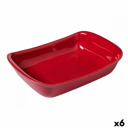 Krāsns Trauks Pyrex Supreme Taisnstūra Sarkans 30,2 x 20 x 7,4 cm Keramika (6 gb.) image 1