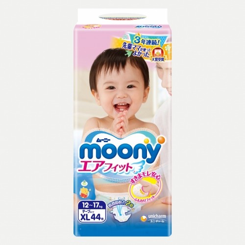 MOONY diapers Airfit XL, 44 pcs., 12-17kg., 14300 image 1