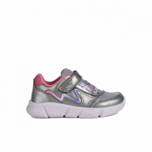 Sports Shoes for Kids Geox Aril Grey Silver image 1