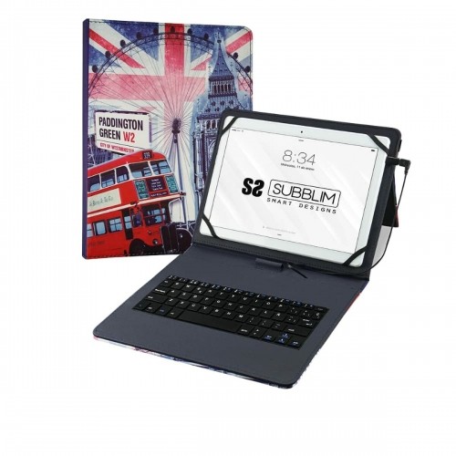 Case for Tablet and Keyboard Subblim SUB-KT1-USB050 Spanish Qwerty image 1