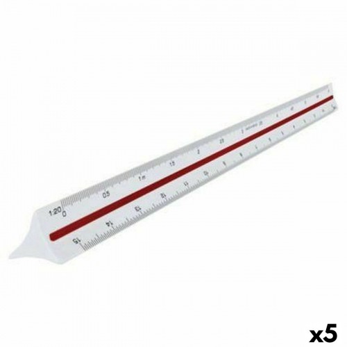 Ruler Maped White 30 cm (5 Units) image 1