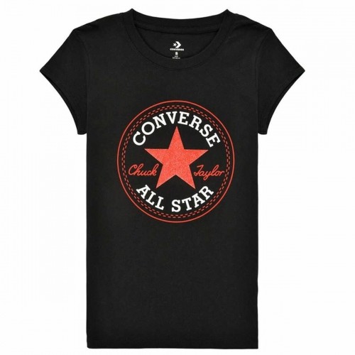 Child's Short Sleeve T-Shirt Converse Timeless  Black image 1