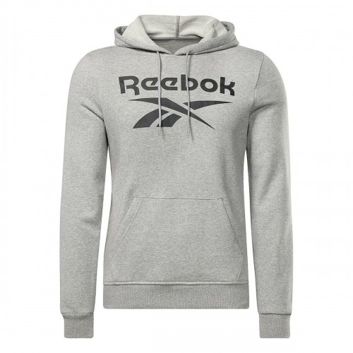 Vīriešu Sporta Krekls ar Kapuci Reebok FT BIG LOGO OTH HZ8786  Pelēks image 1