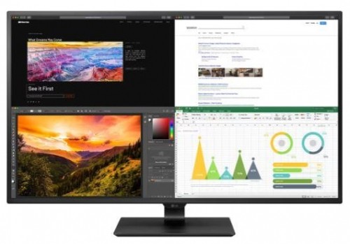 LCD Monitor|LG|43"|4K|Panel IPS|3840x2160|16:9|60Hz|Matte|8 ms|Speakers|Colour Black|43UN700P-B image 1