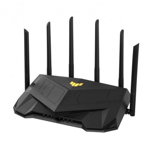 Wireless Router|ASUS|Wireless Router|6000 Mbps|Mesh|Wi-Fi 5|Wi-Fi 6|IEEE 802.11a|IEEE 802.11b|IEEE 802.11g|IEEE 802.11n|USB 3.2|4x10/100/1000M|1x2.5GbE|LAN \ WAN ports 1|Number of antennas 6|TUFGAMINGAX6000 image 1