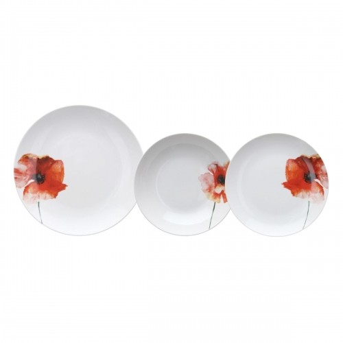 Bigbuy Home Māla trauki 18 Daudzums Porcelāns 1 cm Magone image 1