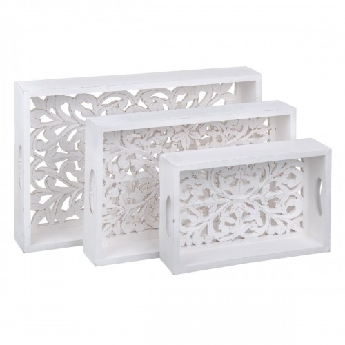 Snack tray White 3 Pieces DMF image 1