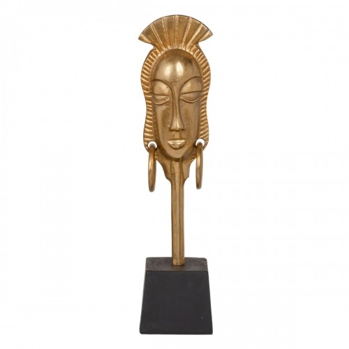 Decorative Figure 11 x 10,5 x 46 cm Black Golden African Woman image 1