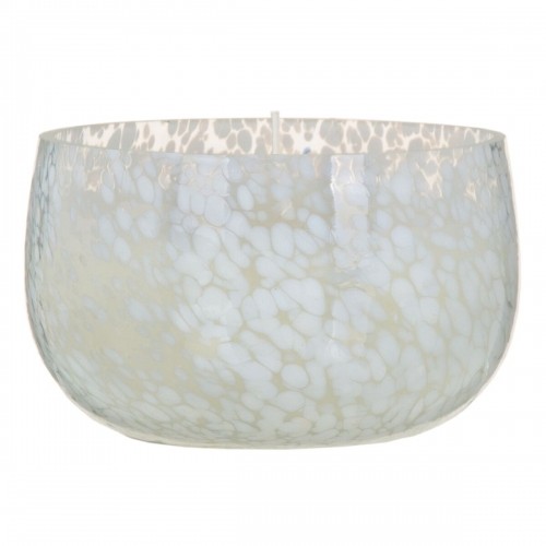 Candleholder Crystal White 13 x 13 x 8 cm image 1