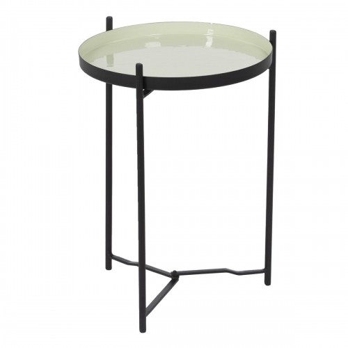Side table 35,5 x 35,5 x 50,5 cm Black Green Iron image 1