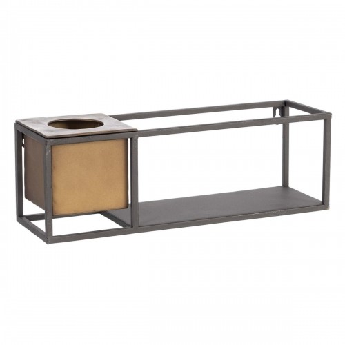 Shelves 40 x 12 x 13,5 cm Black Golden Metal image 1