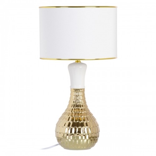 Desk lamp White Golden Linen Ceramic 60 W 220 V 240 V 220-240 V 32 x 32 x 45,5 cm image 1