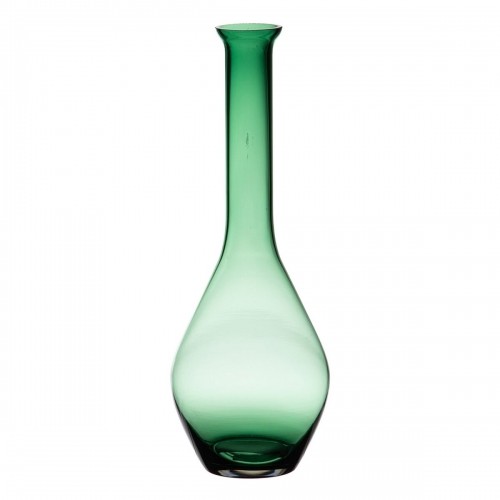 Vase Green Glass 12 x 12 x 33 cm image 1