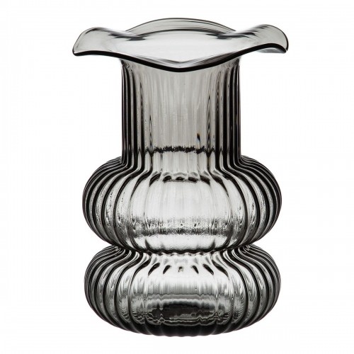 Vase Grey Glass 16,5 x 16,5 x 25 cm image 1