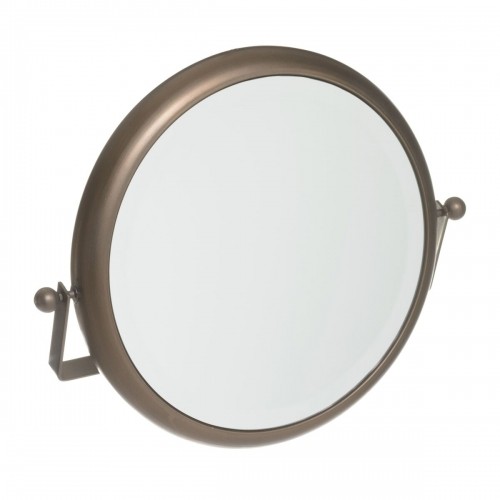 Bigbuy Home Sienas spogulis 48 x 22 x 40 cm Stikls Bronza Metāls Industrijski image 1