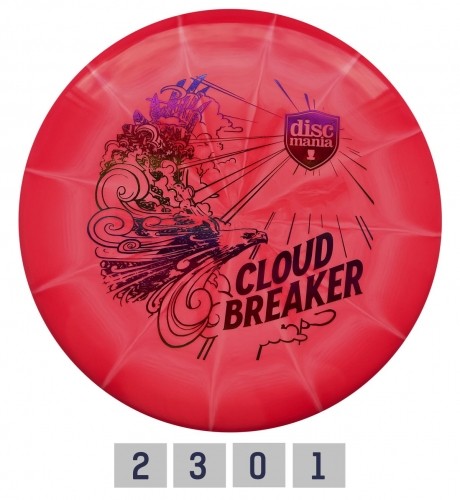 Discgolf DISCMANIA Putter LUX VAPOR Cloud Breaker April Jewels Blue/White 2/3/0/1 image 1