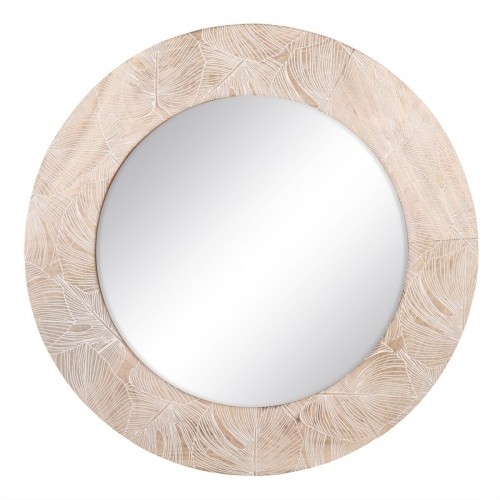 Wall mirror 76 x 2 x 76 cm White Mango wood image 1