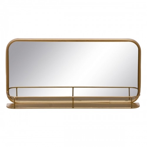 Wall mirror 55,5 x 10,5 x 28,5 cm Golden Metal image 1