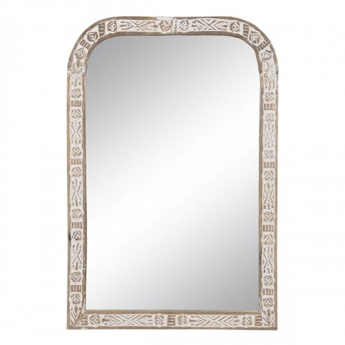 Bigbuy Home Настенное зеркало 51 x 3 x 76 cm Деревянный Белый image 1