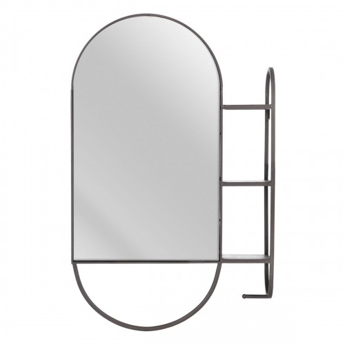 Bigbuy Home Sienas spogulis 51 x 14 x 80 cm Melns Metāls image 1