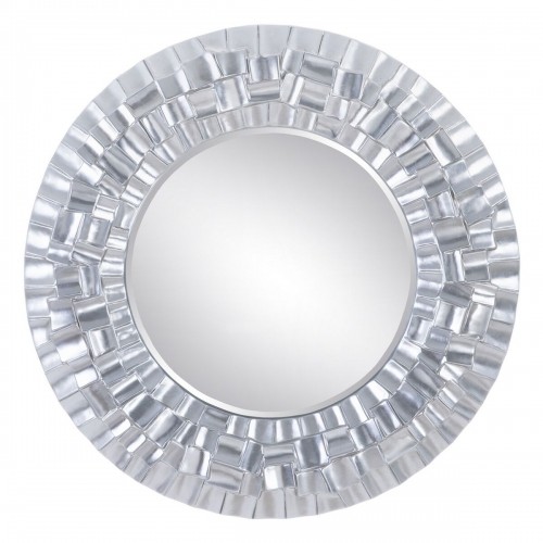 Wall mirror 118 x 10,2 x 118 cm Crystal Silver Polyurethane image 1