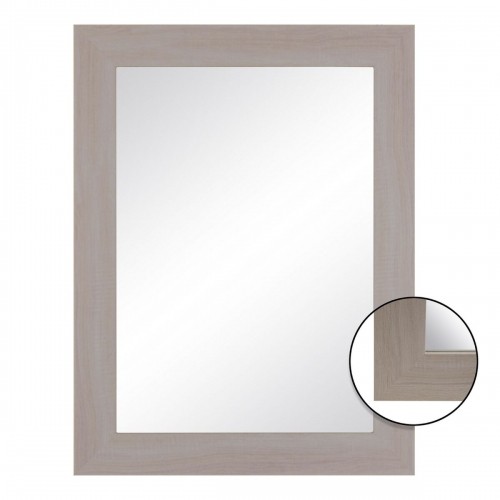 Wall mirror 64 x 1,5 x 86 cm Natural DMF image 1