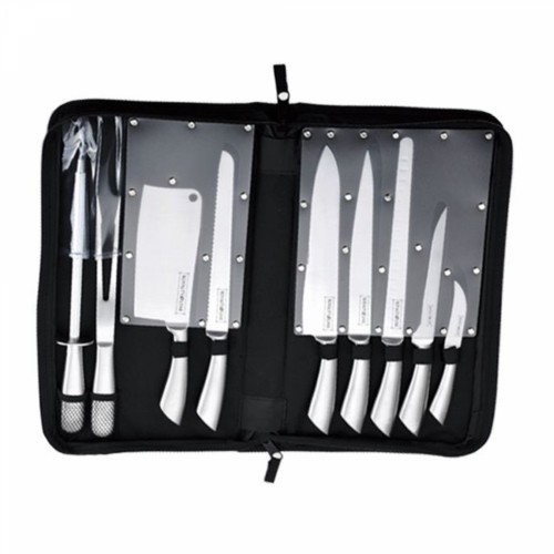 Royalty Line RL-K10HL: 10 Pieces Stainless Steel Knife Set with Carrying Case image 1