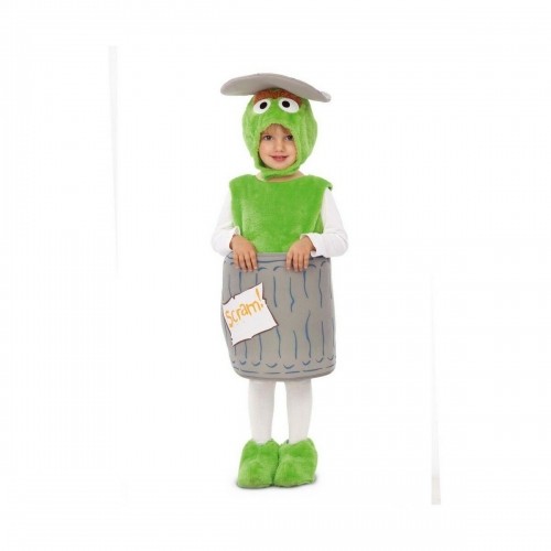 Маскарадные костюмы для младенцев My Other Me Oscar the Grouch Sesame Street Зеленый (4 Предметы) image 1
