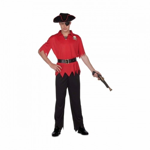 Costume for Adults My Other Me Red Pirate M/L (4 Pieces) image 1