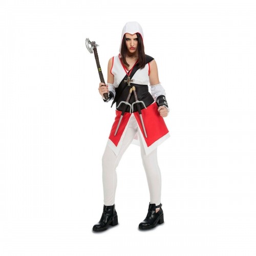 Costume for Adults My Other Me    Female Assassin White (6 Pieces) image 1