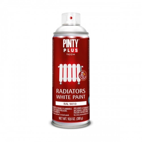 Spray paint Pintyplus Tech RAL 9010 400 ml Radiator White image 1
