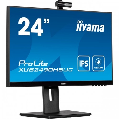iiyama XUB2490HSUC-B5, LED monitor (61 cm (24 inch), black, FullHD, webcam, IPS, 60 Hz) image 1