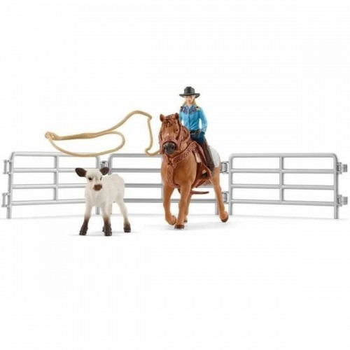 Кукла Schleich Cowgirl Team Roping Fun image 1