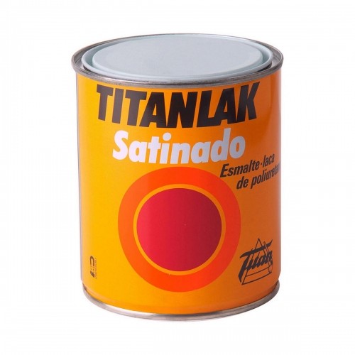 Synthetic enamel paint Titanlux Titanlak 11140038 Lacquer White Satin finish 375 ml image 1