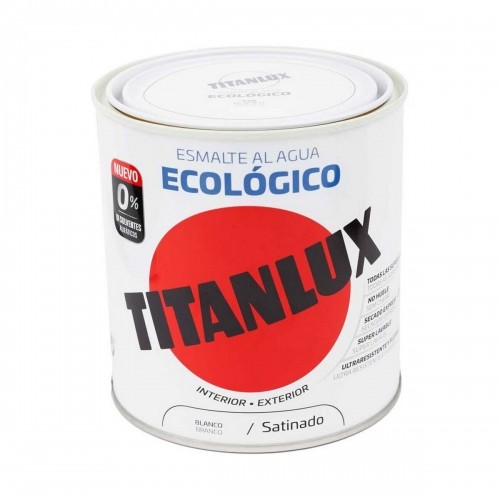 Акриловая эмаль TITANLUX 01t056614 Экологично 250 ml Белый сатин image 1