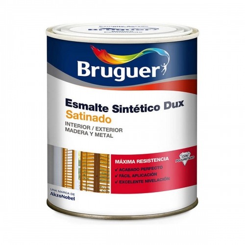 Synthetic enamel paint Bruguer Dux Satin finish 250 ml Black image 1