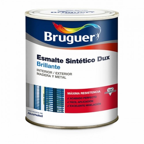 Synthetic enamel paint Bruguer Dux Black 750 ml image 1