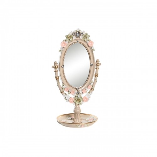Mirror with Mounting Bracket DKD Home Decor Multicolour Resin Crystal 16,5 x 13 x 30 cm image 1