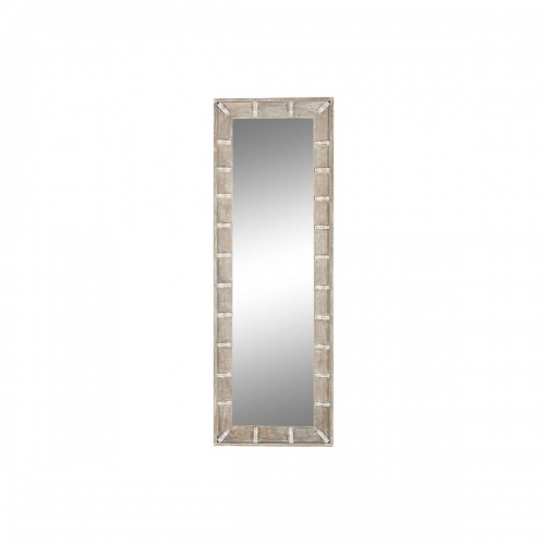 Sienas spogulis DKD Home Decor 55,8 x 7 x 165 cm Brūns Balts Mango koks image 1