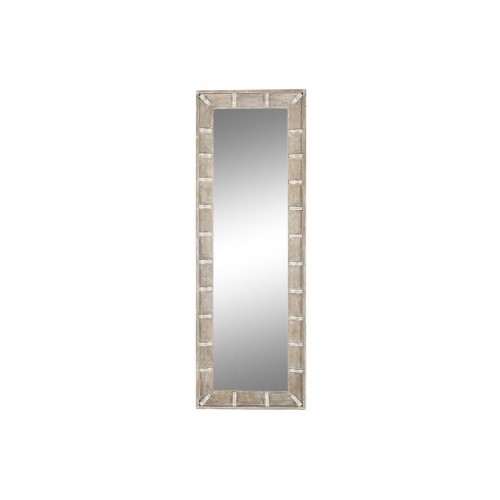 Wall mirror DKD Home Decor 55,8 x 7 x 165 cm Brown White Mango wood image 1